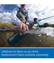 Wasserflasche 2-stufiger Filtration pink