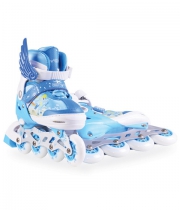  Kinder Inline-Skates 2 in 1 Set Ponny Blau