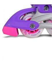 Verstellbare Rollschuhe 2 in 1 DOUBLE 34-37 - Pink