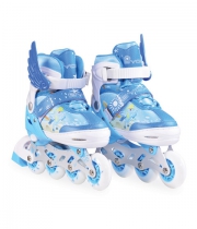  Kinder Inline-Skates 2 in 1 Set Ponny Blau